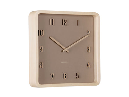 Nervadura Square Clock - Soft Brown [PRE-ORDER JULY]