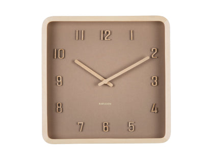 Nervadura Square Clock - Soft Brown [PRE-ORDER JULY]
