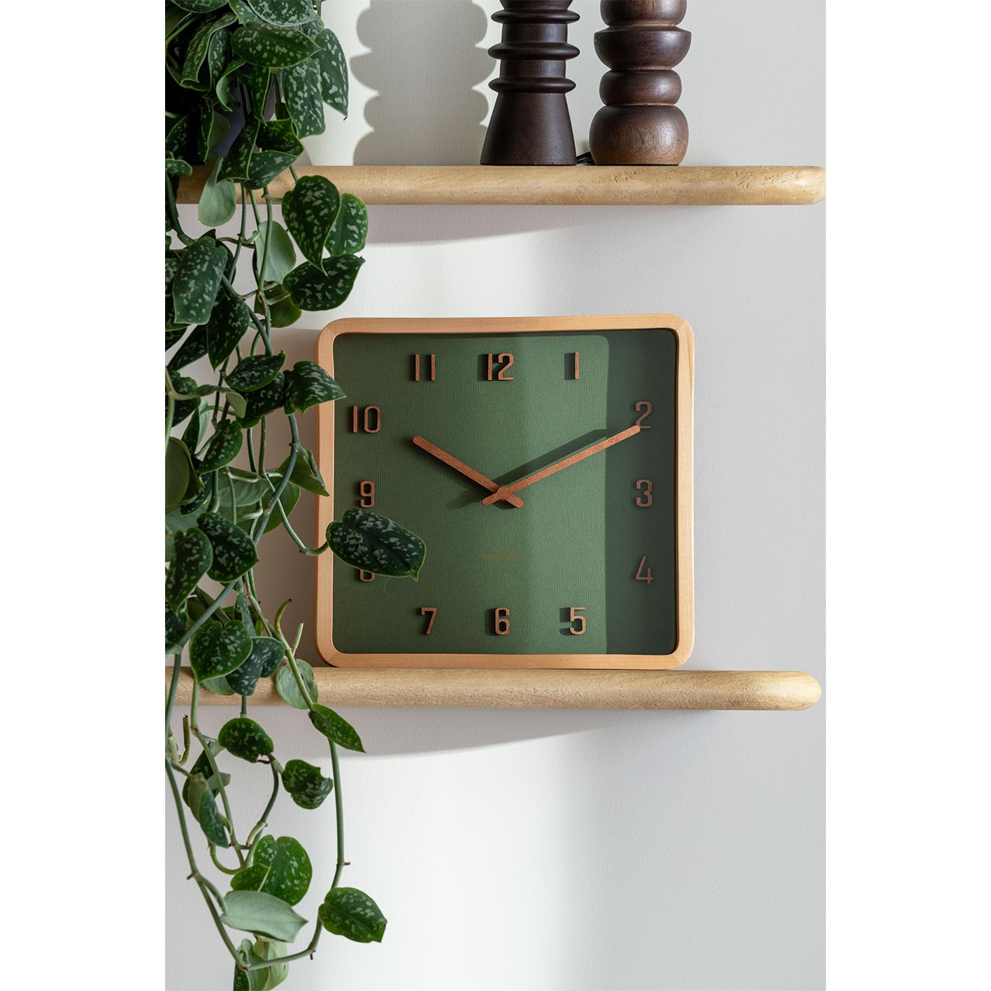 Nervadura Square Clock - Dark Green [PRE-ORDER JULY]