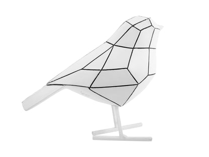 Small Bird Statue - White