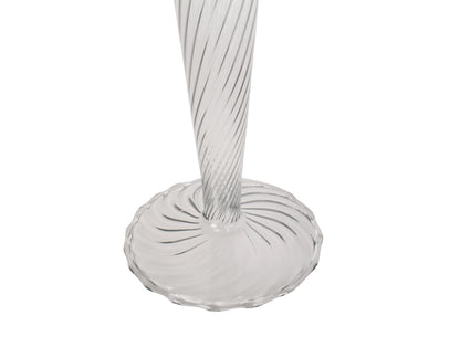 Swirl Candle Holder - Large Clear