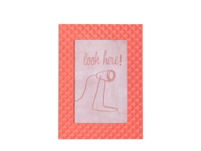 Relief Photo Frame - Medium Orange